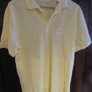 Men's GAP Large Yellow Polo Shirt NWT!